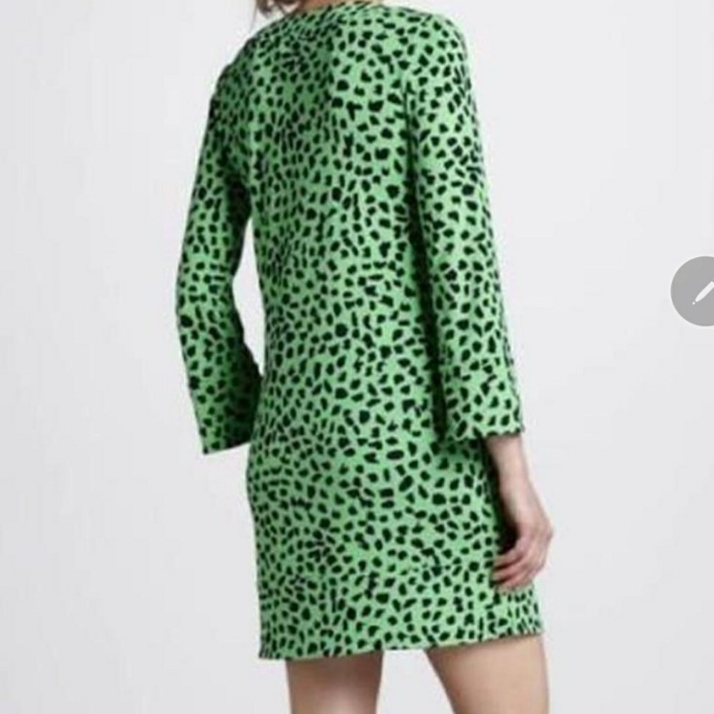 Diane von  Furstenberg Dress Green animal print - Picture 6 of 7